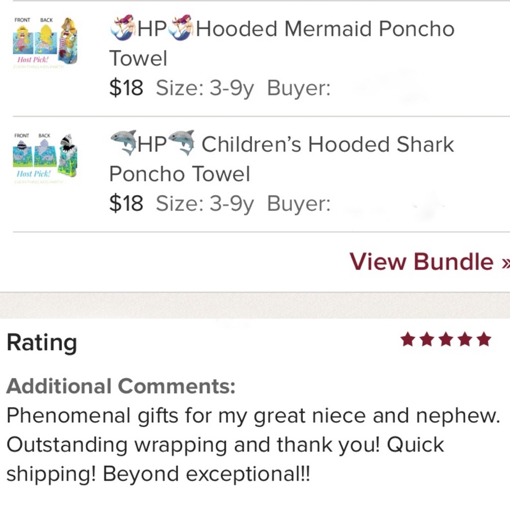 🦈HP🦈 Only 1 Left!  Hooded Shark Poncho Towel - Picture 8 of 8
